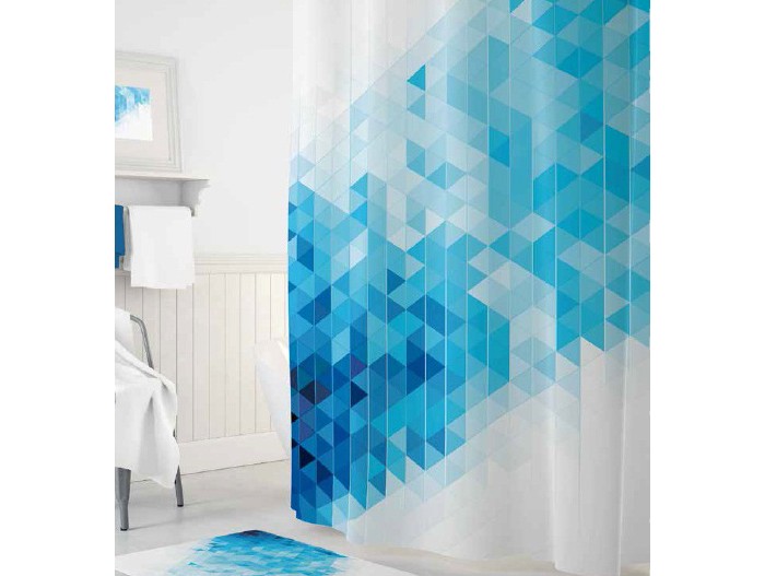  Tropikhome     Digital Printed Blue Squares 180200 