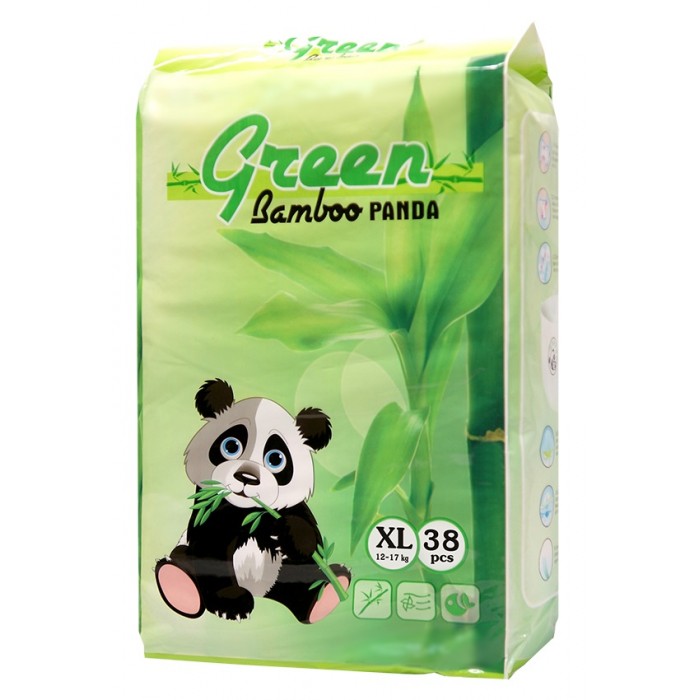  Green Bamboo Panda - XL (12-17 ) 38 .