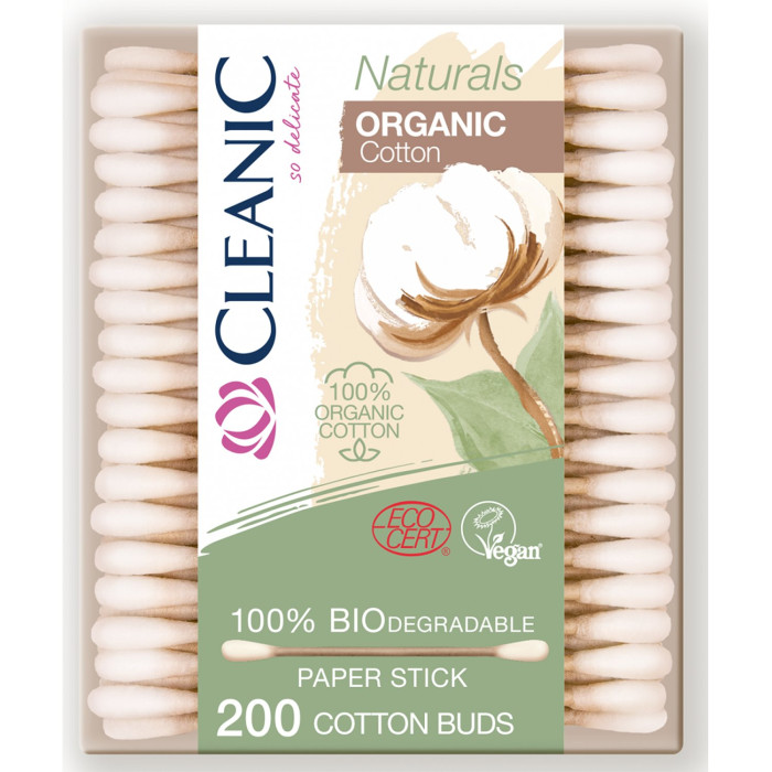  Cleanic   Naturals Organic Cotton  200 .