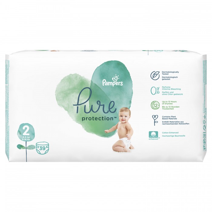  Pampers  Pure Protection .2 (4-8 ) 39 .