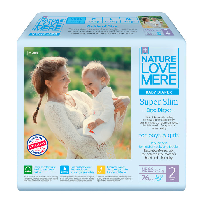  Nature Love Mere   Super Slim S (3-6 ) 26 .