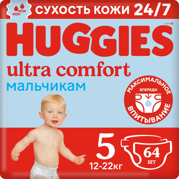  Huggies  Ultra Comfort   12-22  5  64 .