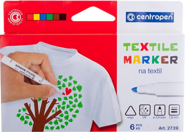  Centropen     Textil Marker 1.8  6 