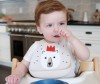  Make my day Baby Bib Bear with crown - Make my day Baby Bib Bear with crown