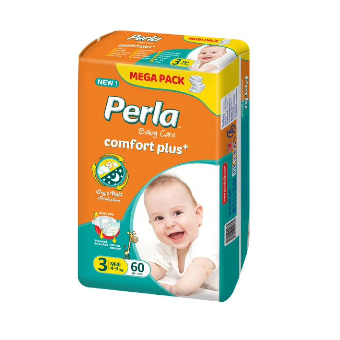  Perla Baby  Comfort Plus Mega Midi (4-9 ) 60 .