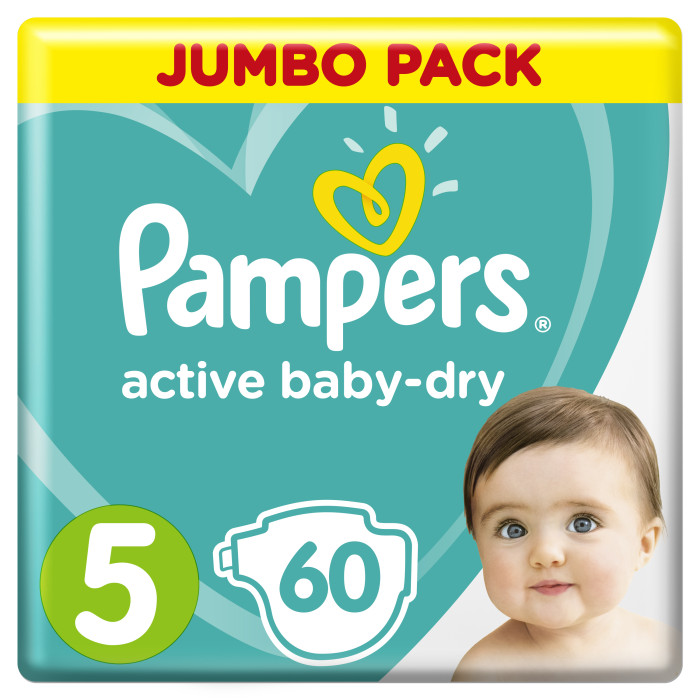  Pampers  Active Baby-Dry   .5 (11-16 ) 60 .