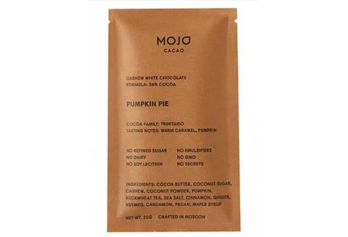  Mojo cacao      Pumpkin Pie 20 