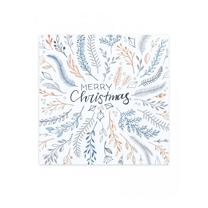 Continent Decor  Merry Christmas white