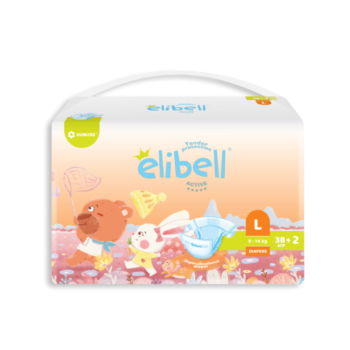  Elibell  Active L (9-14 ) 40 .