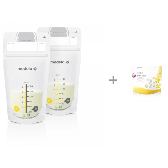  Medela    Breasr Milk Storage Bags     Quick Clean