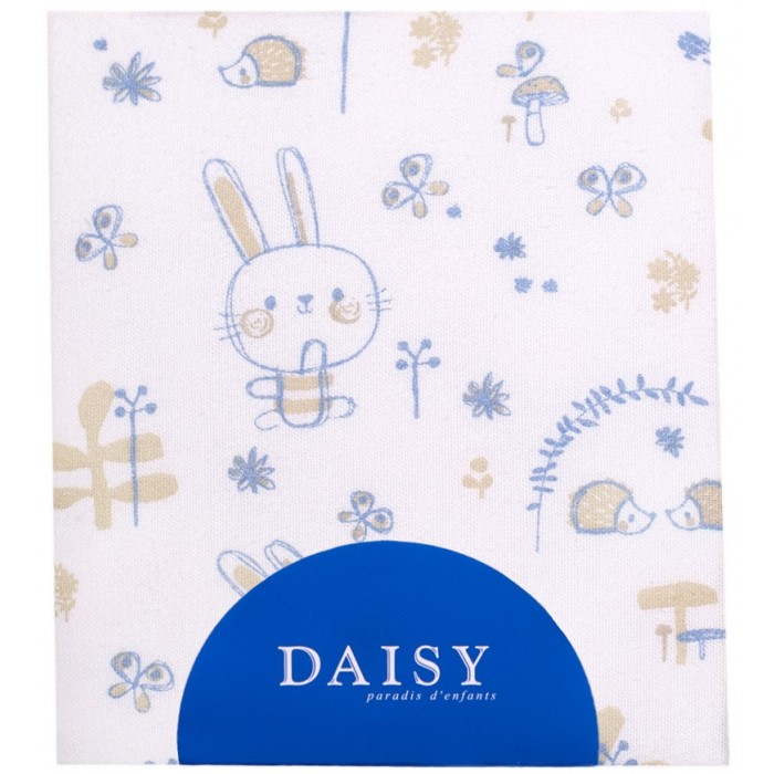 Пеленка Daisy фланель Зайчата 75х115 см (Серый)