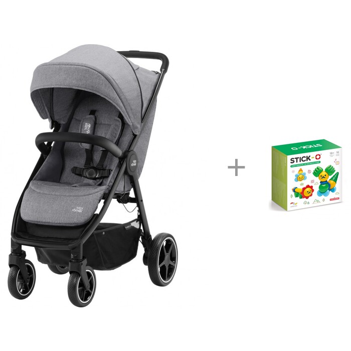   Britax Roemer B-Agile R   Stick-O Forest Friends Set - Elephant Grey/Black