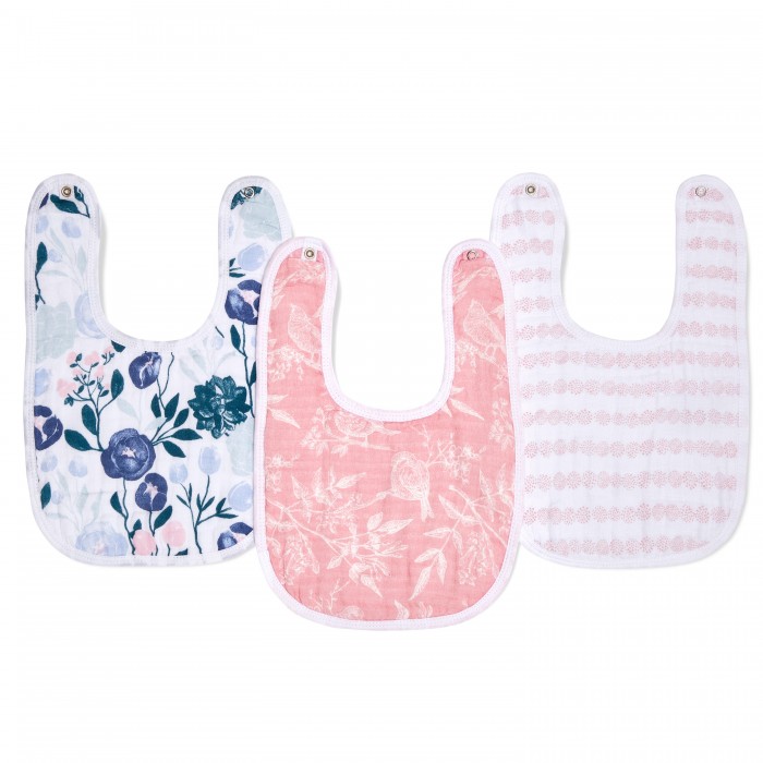  Aden&Anais   Snap bibs Flowers bloom 3 .