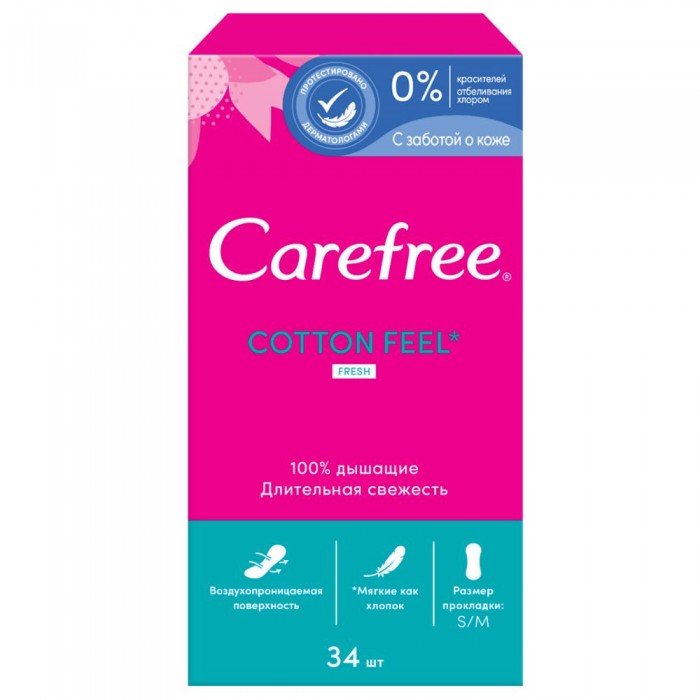  Carefree   Cotton Feel Fresh    34 .