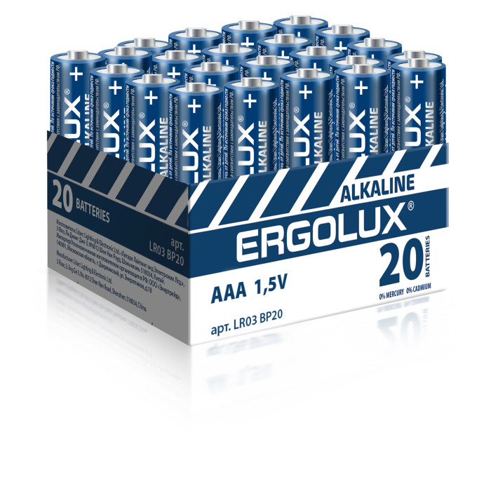  Ergolux  Alkaline LR03 BP-20