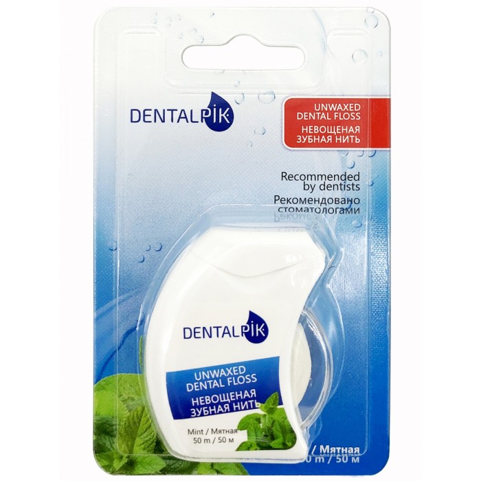  Dentalpik    Floss Mint Unwaxed  50 