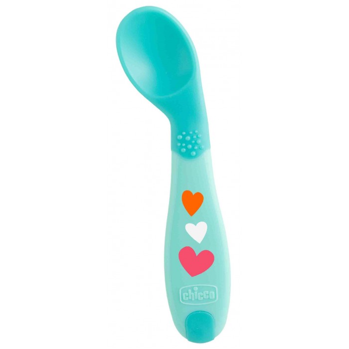  Chicco  Babys First Spoon 8+ .