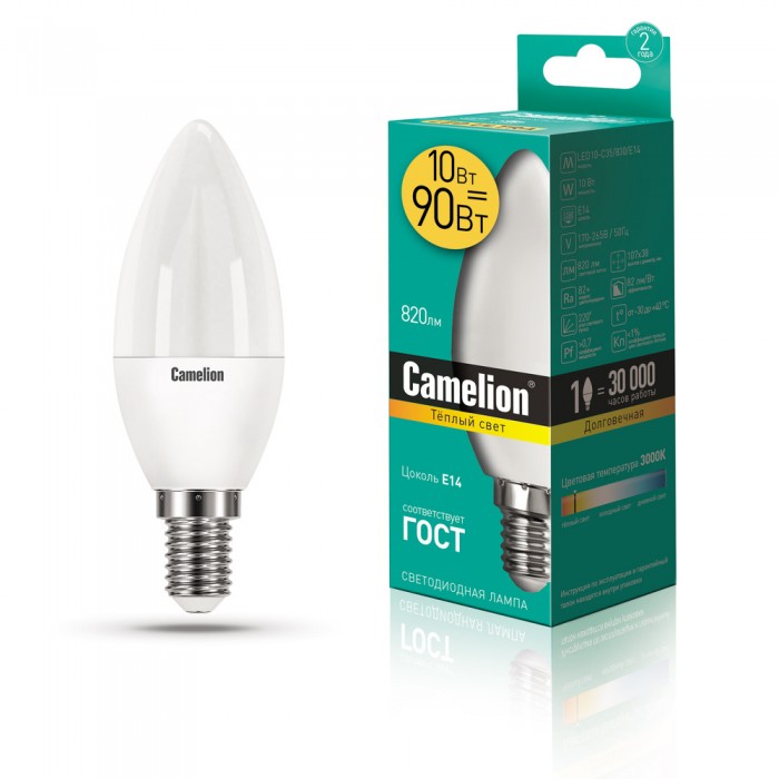  Camelion   LED10-C35/830/E14