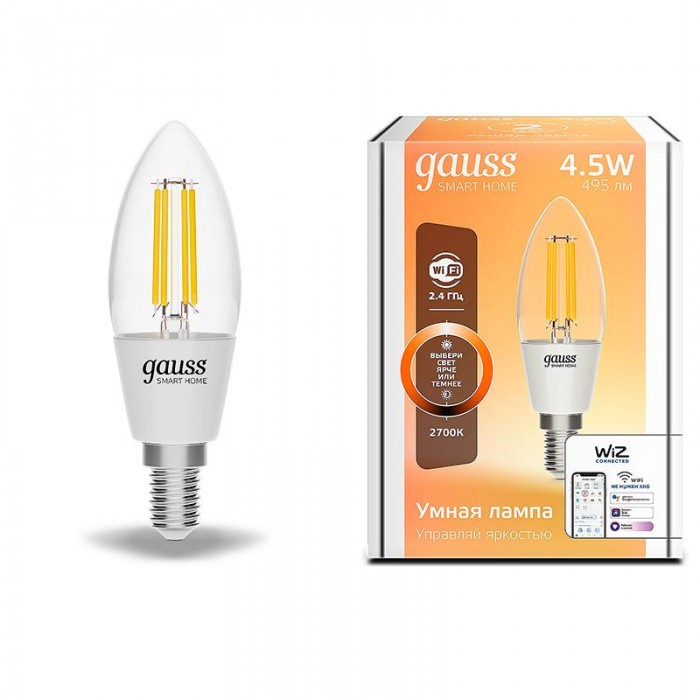  Gauss    Smart Home DIM E14 C35 4,5 