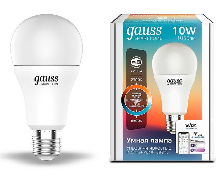  Gauss   Smart Home DIM+CCT E27 A60 10 