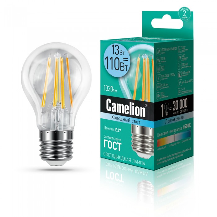  Camelion   LED13-A60-FL/845/E27