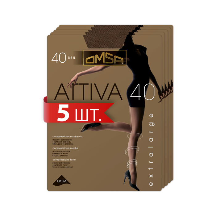  Omsa    c     Attiva 40 den XXL 5 .