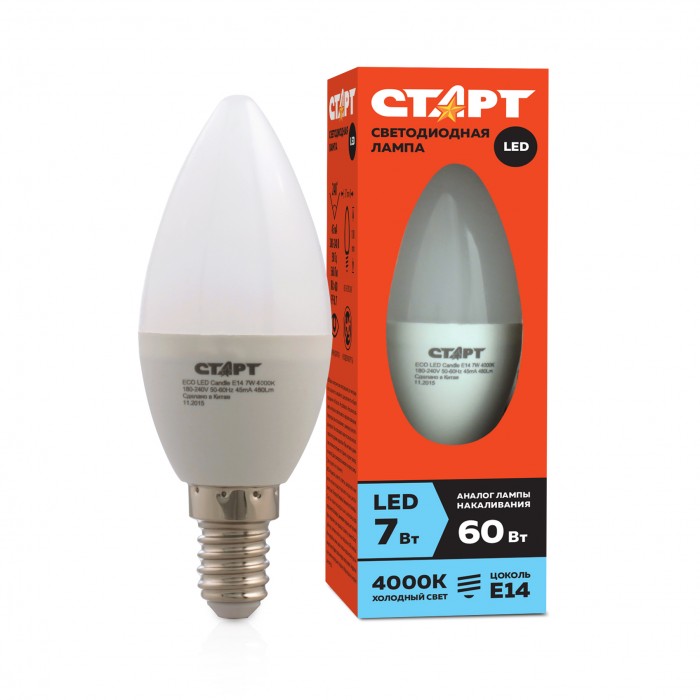    ECO LED Candle E14 7W 40 10 .