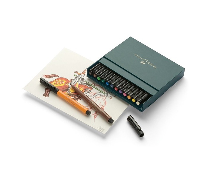  Faber-Castell   PITT artist pen 12 .