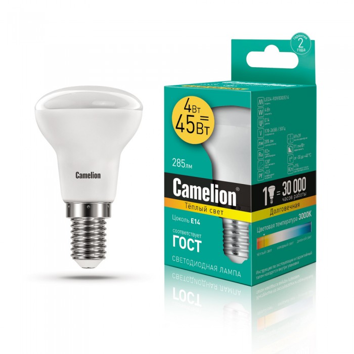  Camelion   LED4-R39/830/E14