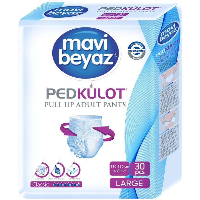  Mavi Beyaz -   L 110-150  30 .