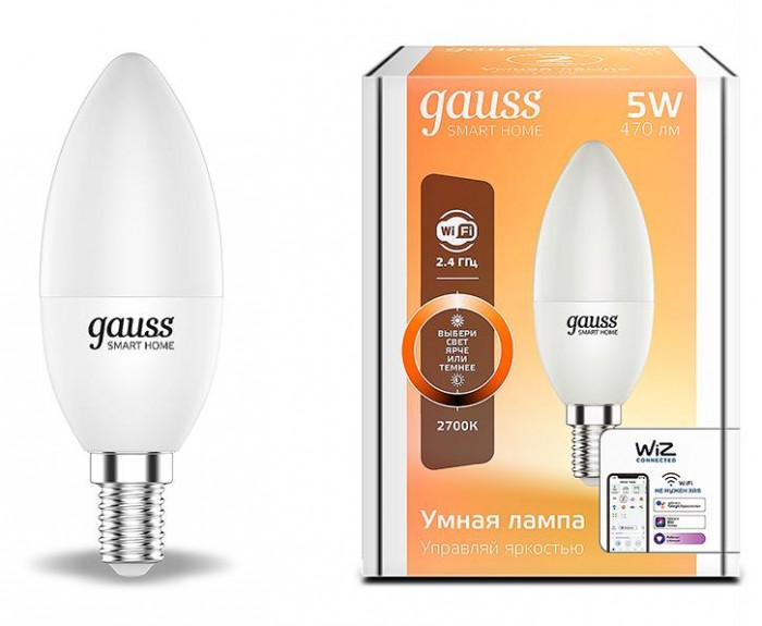  Gauss   Smart Home DIM E14 C37 5  2700