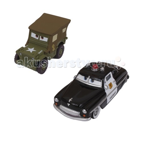 Disney Mattel Cars  2   2-  Sheriff+Sarge