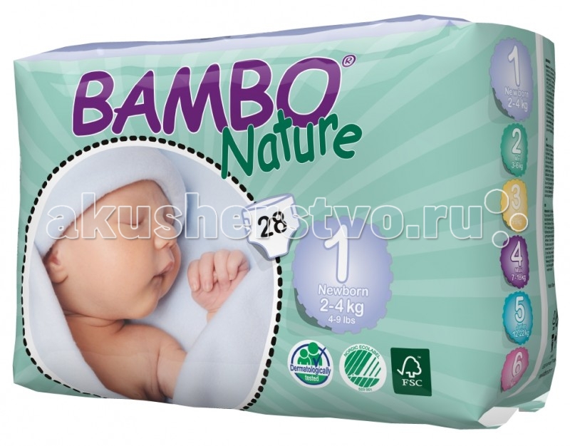  Bambo Nature  Newborn (2-4 ) 28 .