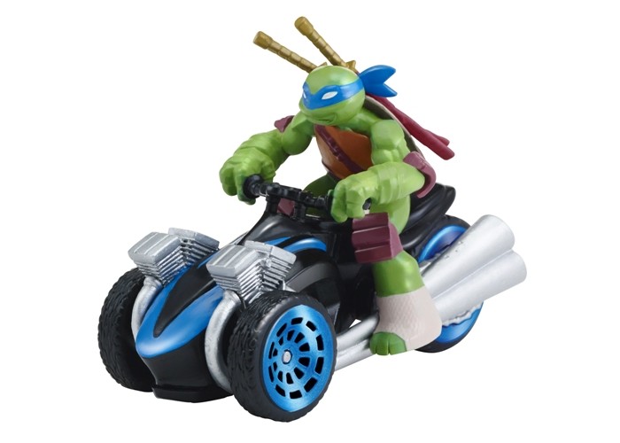 Turtles Машинка Черепашки-ниндзя 7 см Лео на трицикле — фото 1