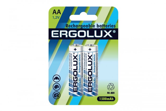  Ergolux  AA-1500mAh Ni-Mh BL-2