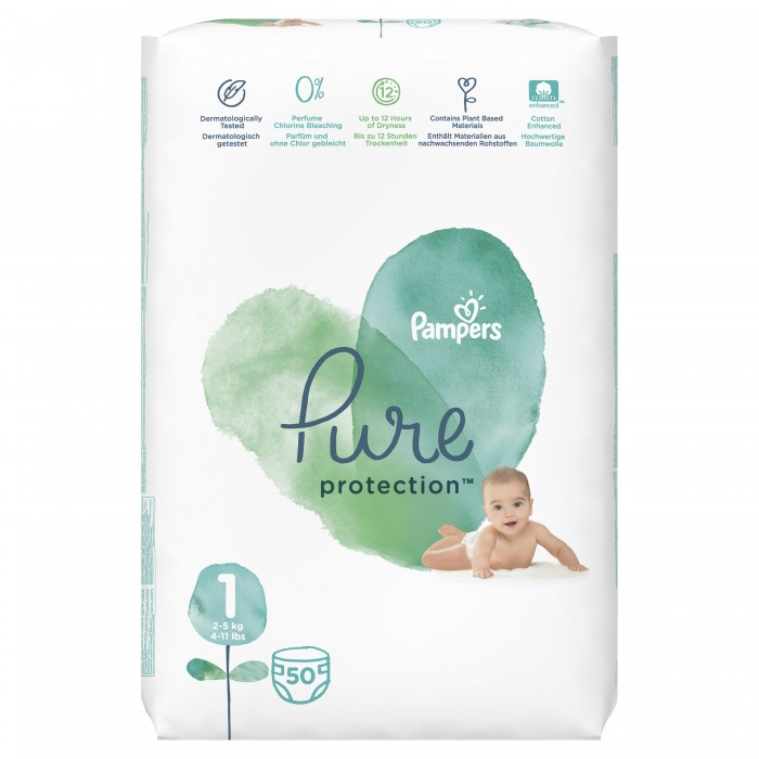  Pampers  Pure Protection .1 (2-5 ) 50 .