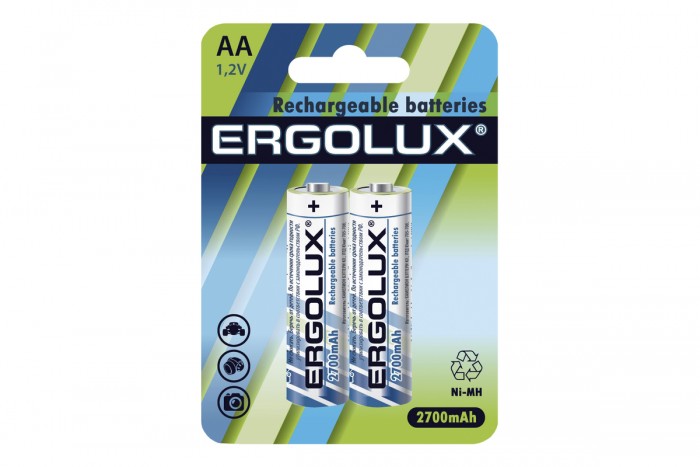  Ergolux  AA-2700mAh Ni-Mh BL-2