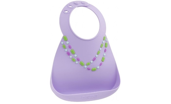  Make my day Baby Bib Lilac Jewels