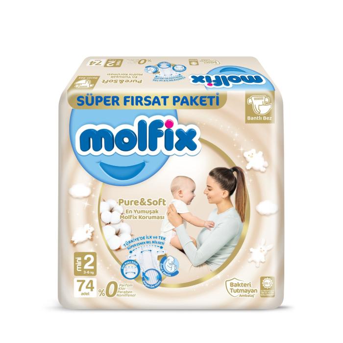  Molfix ���������� ������� ����������� Pure & Soft Mini �.2 (3-6 ��) 74 ��.