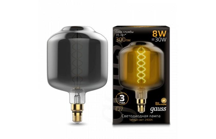  Gauss  Vintage Filament Flexible LED DL180 8W E27 2400K