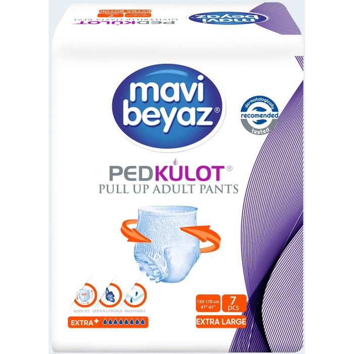  Mavi Beyaz -   XL 120-170  7 .