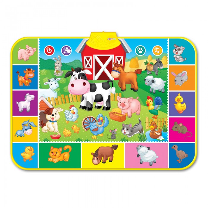 Игровой коврик Азбукварик На ферме (Музыкальный коврик)