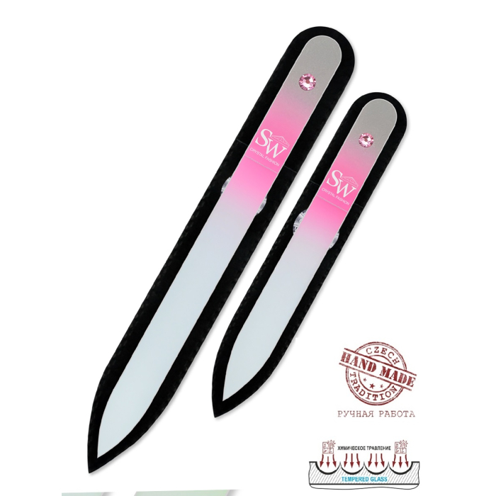  Bohemia Czech Glass Nail Files         Swarovski 135   90 