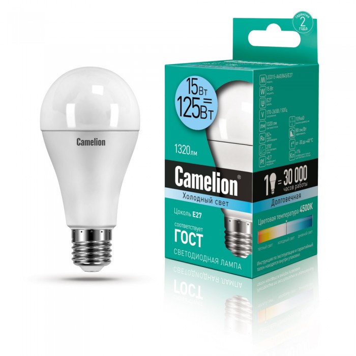  Camelion   LED15-A60/845/E27