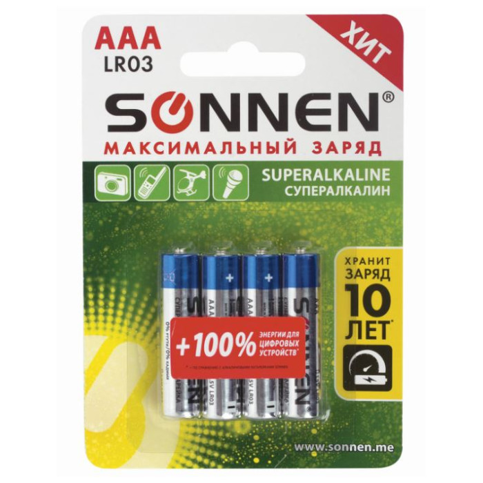  Sonnen  Alkaline AAA (LR03, 24)  4 .