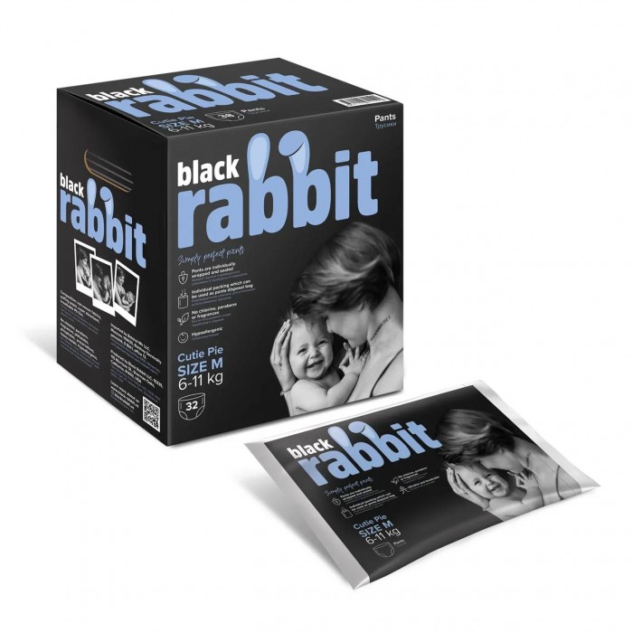  Black Rabbit - M (6-11 ) 32 .