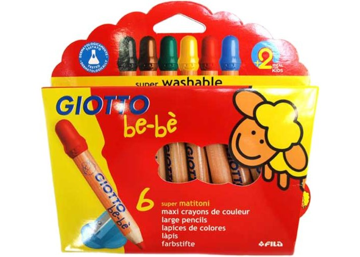  Giotto BeBe Super Largepencils     6 