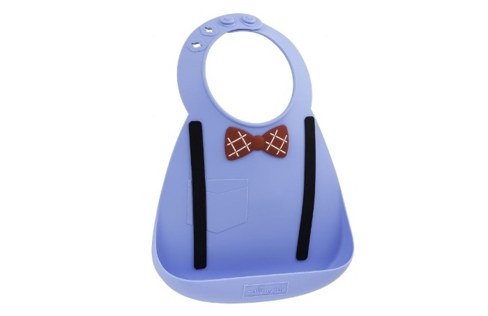  Make my day Baby Bib Scholar Blue