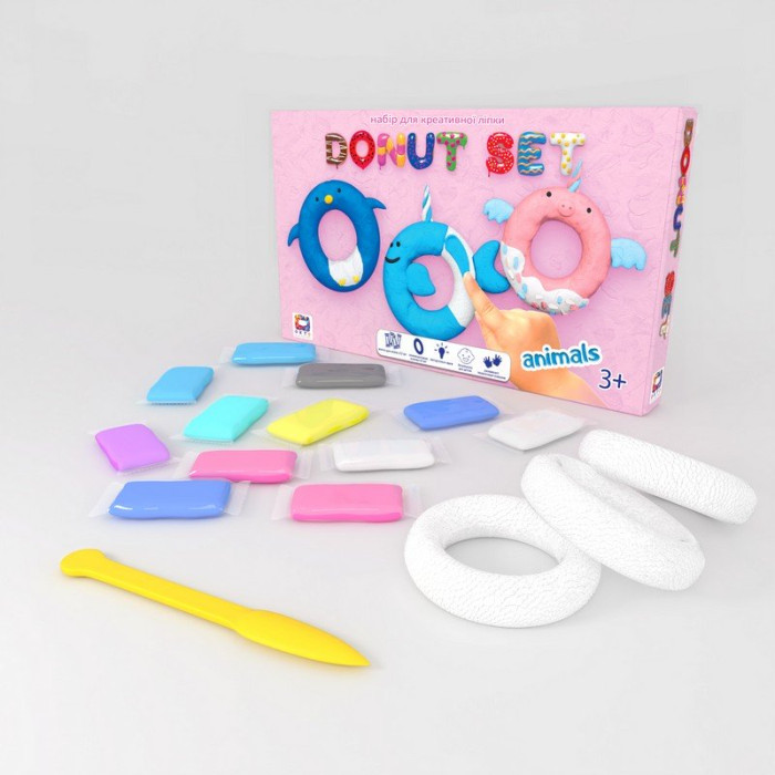       Moon Light Clay Donut Set Animals