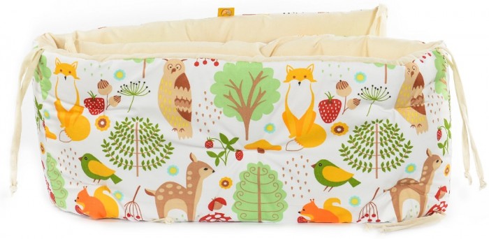 Бортик в кроватку HoneyMammy Fawn 180x25 см (Зеленый)